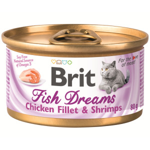 Консервы для кошек с куриным филе и креветками (Fish Dreams Chicken fillet & Shrimps)
