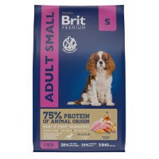 Brit - Сухой корм премиум класса  с курицей для взрослых собак мелких пород (1–10 кг)