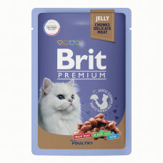 Brit - Паучsдля кошек ассорти из птицы в желе