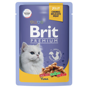 Brit - Пауч для кошек с тунцомsв желе