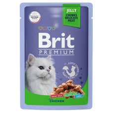 Brit - Пауч для кошек с цыпленком в желе