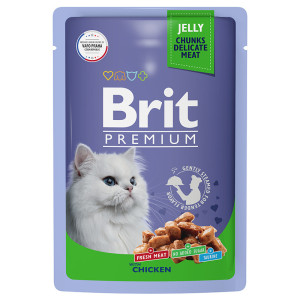 Brit - Пауч для кошек с цыпленком в желе