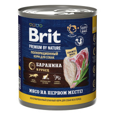 Brit - Консервы premium by nature с бараниной иsрубцом для собак всех пород