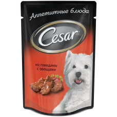 Cesar - Паучи для собак из говядины с овощами 7480