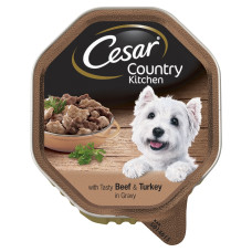 Cesar - Консервы для собак кусочки в соусе говядина и индейка 10204997