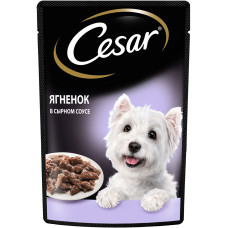 Cesar - Паучи для собак, с ягненком в сырном соусе, 85г