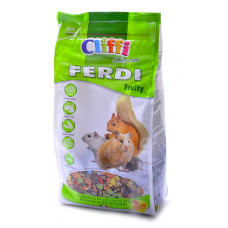 Cliffi - Корм для хомяков, мышей, белок и песчанок с фруктами, грецкими орехами и морковью