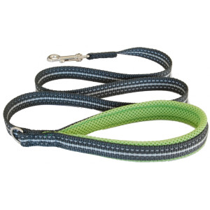 Cortina - Поводок мягкий светоотражающий, 2x120см, зеленый (LEASH GREEN SZ 4/6, 20mm x 1,2m)