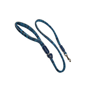 Поводок для собак мягкий POWERMIX, голубой меланж (110 см/4,5 кг) (Guinz.Powermix Blue MELANGE TG 1/3)