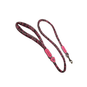 Поводок для собак мягкий POWERMIX, розовый меланж (110 см/4,5 кг) (Guinz.Powermix pink MELANGE TG 1/3)