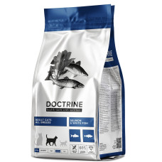 Doctrine - Сухой беззерновой корм  для кошек с лососем и белой рыбой 