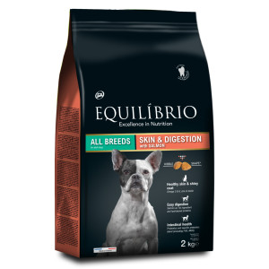 Equilibrio - Корм для собак с лососем, для здоровой кожи и чувствительного пищеварения