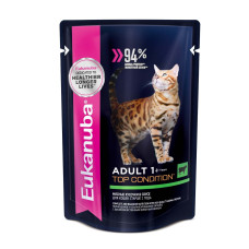 Eukanuba - Паучи для кошек, с говядиной в соусе, 24 шт