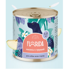 FLORIDA - Консервы для собак "лосось с грушей" 