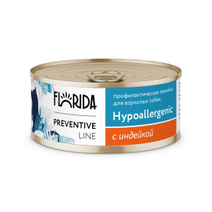 Hypoallergenic Консервы для собак при пищевой аллергии, с индейкой, упаковка 12шт x 0.34кг