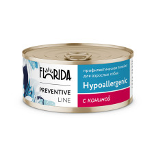 FLORIDA - Hypoallergenic Консервы для собак при пищевой аллергии, с кониной