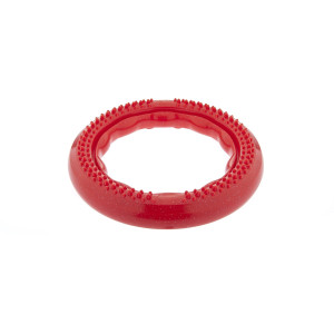 Экстрапрочное кольцо для игр с ароматом говядины, 12 см, красное (POWERPULL STRONG SMALL 12CM RED)