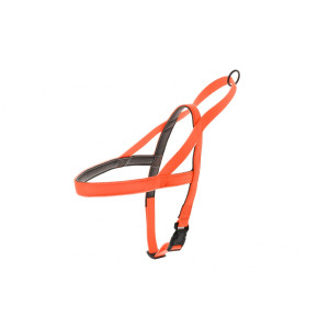 Силиконовая шлейка, оранжевая 1,5X49-67 см (PETTORINA NORVEGESE FUN FLAT 1,5X49-67CM)