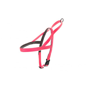 Силиконовая шлейка, розовая 1,5X49-67 см (PETTORINA NORVEGESE FUN FLAT 1,5X49-67CM)