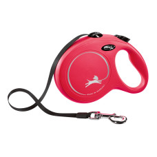 Flexi - Рулетка для собак до 12кг, 3м, трос, красная (New Classic S Cord 3 m, red)