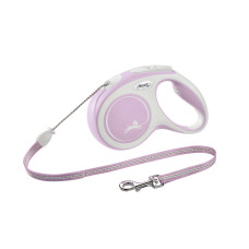 Flexi - Рулетка для собак до 8кг, 3м, трос, розовая (New Comfort Cord, pink)