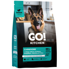 GO! - Корм для взрослых собак с курицей. индейкой, лососем и уткой, беззерновой