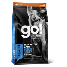 Go! - Корм для щенков и собак, с цельной курицей, фруктами и овощами (SKIN + COAT CARE)