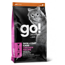 GO! - Корм для котят и кошек, с цельной курицей, фруктами и овощами (SKIN + COAT CARE)