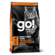 Go! - Корм для котят и кошек, с лососем, беззерновой (SKIN + COAT CARE)