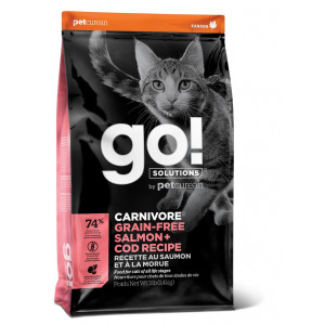 Сухой корм для котят и кошек, с лососем и треской, беззерновой (CARNIVORE)