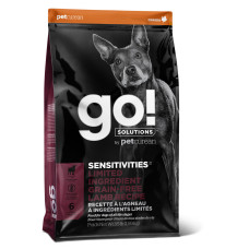 GO! - Корм для щенков и собак с чувствительным пищеварением, с ягненком, беззерновой (SENSITIVITIES)