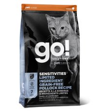 ВИА Go! - Корм для котят и кошек с чувствительным пищеварением, с минтаем, беззерновой (SENSITIVITIES) 