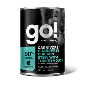 GO! - Консервы для собак с тушеной курицей, индейкой и мясом утки, беззерновые