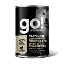 GO! - Консервы для кошек с рубленым мясом ягненка и дикого кабана, беззерновые
