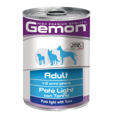 Gemon dog light консервы для собак облегченный паштет тунец