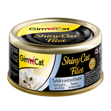 GimCat - Консервы для кошек из тунца с анчоусами (ShinyCat Filet)