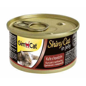GimCat - Консервы для кошек из цыпленка с говядиной (ShinyCat)