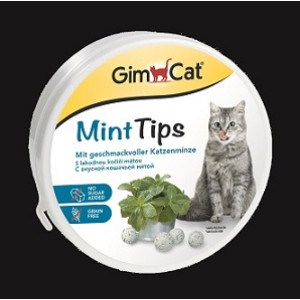 GimCat - Лакомство для кошек, кошачья мята, МинтТипс (Cat-Mintips)