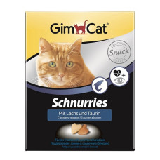GimCat - Лакомые сердечки для кошек, с лососем и таурином (Schnurries)