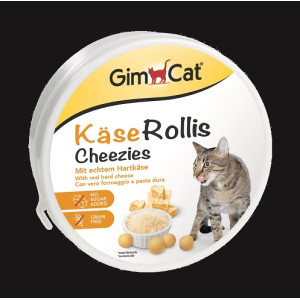 GimCat - Лакомство для кошек, сырные ролики (Kase Rollis)