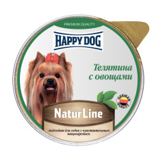 Happy dog - Паштет для собак телятина с овощами 