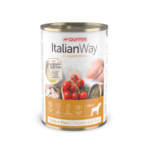 Italian Way - Консервы для собак с курицей,томатами и рисом