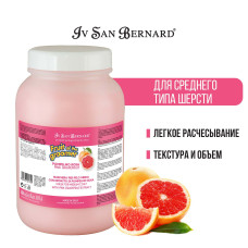 ISB fruit of the grommer pink grapefruit восстанавливающая маска для шерсти средней длины с витаминами 3 л