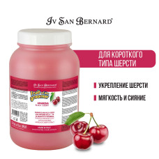 Iv San Bernard - Шампунь для короткой шерсти с протеинами шелка, fruit of the grommer black cherry, 3,25 л