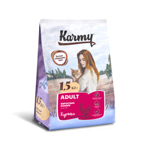 Karmy - Корм для кошек старше 1 года с курицей