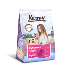 Karmy - Корм для кошек с чувствительным пищеварением с индейкой