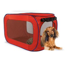 Kitty City - Переносной домик для собак малых пород 38,1*38,1*66 см, полиэстер (Portable dog kennel small)