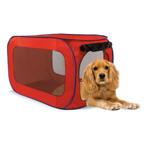 Переносной домик для собак средних пород 50,8x50,8x81,3 см, полиэстер (Portable dog kennel medium)