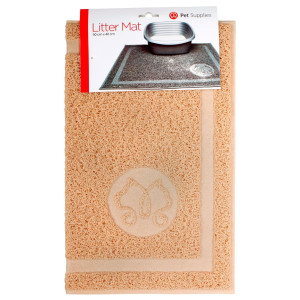 Kitty City - Коврик для туалета бежевый 40 x 50 x 0.7(Beige Medium Rubber Litter Mat)