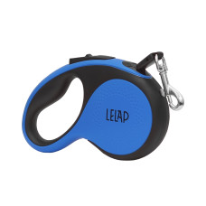 LeLap - Рулетка для собак до 15кг, ремень 3м, синяя